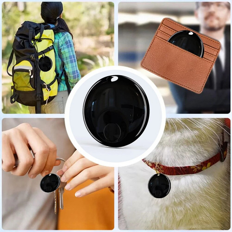 Dispozitiv de memento anti-pierderi Funcționează cu Apple Găsește-mi aplicația Tracker impermeabil chei Tracker inteligent portabil Localizator de articole pentru animale de companie pentru copii în vârstă