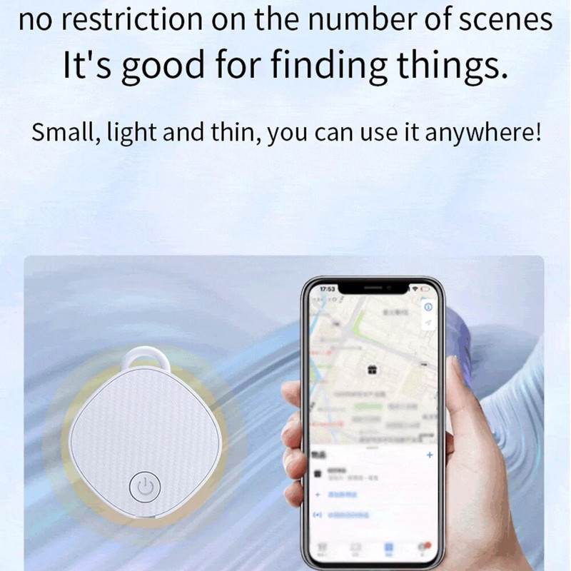 Tracker GPS inteligent Tracker locație Alarmă anti-pierdere Lucruri de telefon compatibile cu Bluetooth Căutare bidirecțională Cheie de mașină Căutare pentru copii de companie
