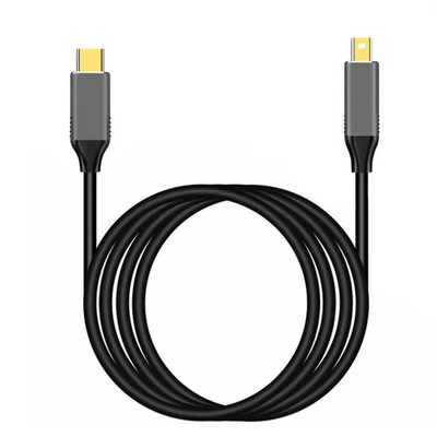C tipa USB C uz Mini DisplayPort pārveidotāja kabelis Thunderbolt3 uz Mini-DP displeju 4K60Hz adaptera vads klēpjdatora datora monitoram