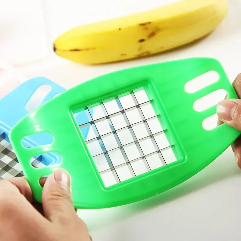 Lucruri utile din oțel inoxidabil pentru unelte de bucătărie Accesoriu Tăiător de cartofi Mașină de tăiat și tocat legume și fructe Tocător