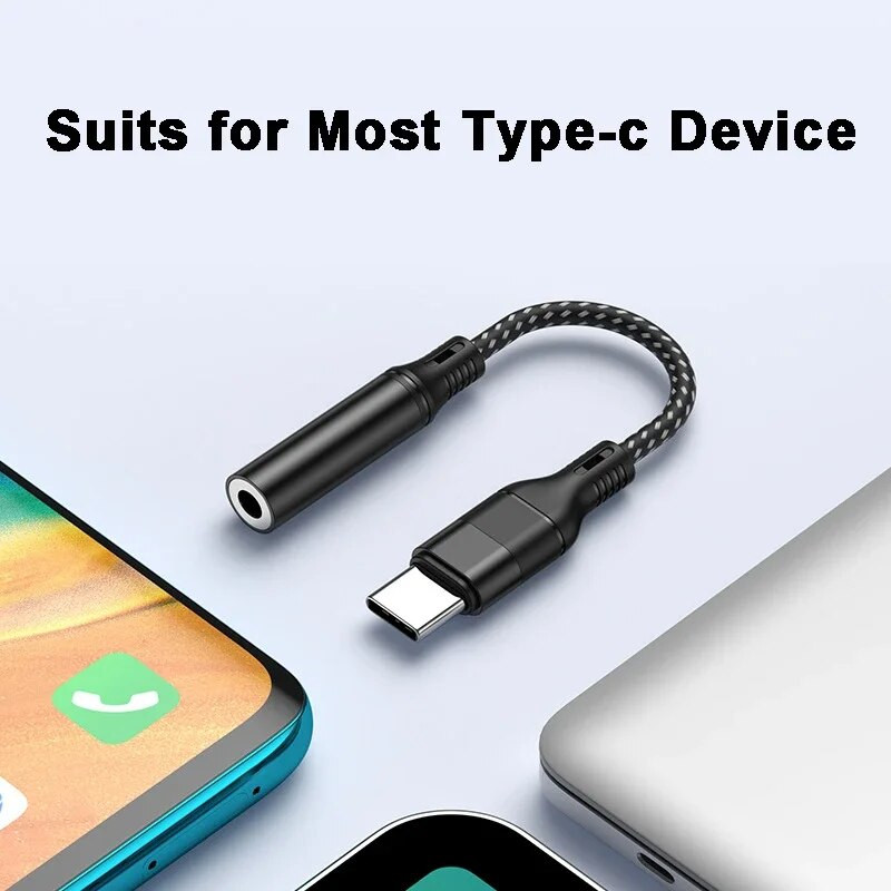 Pentru Xiaomi Redmi Samsung Pixel USB C la mufă pentru căști de 3,5 mm Adaptor audio digital Convertor tip C DAC Hi Fi pentru Android 3 5 mm