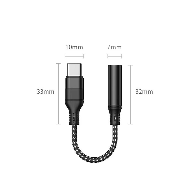 Pentru Xiaomi Redmi Samsung Pixel USB C la mufă pentru căști de 3,5 mm Adaptor audio digital Convertor tip C DAC Hi Fi pentru Android 3 5 mm