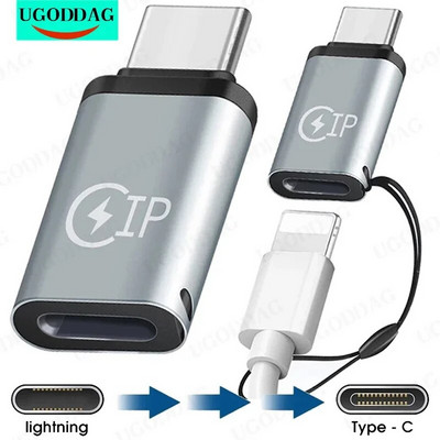 Többfunkciós Lightning Female-C típusú apa kábeladapter iPhone 14 13 Huawei P30 USB C-Lighting csatlakozó adapterekhez