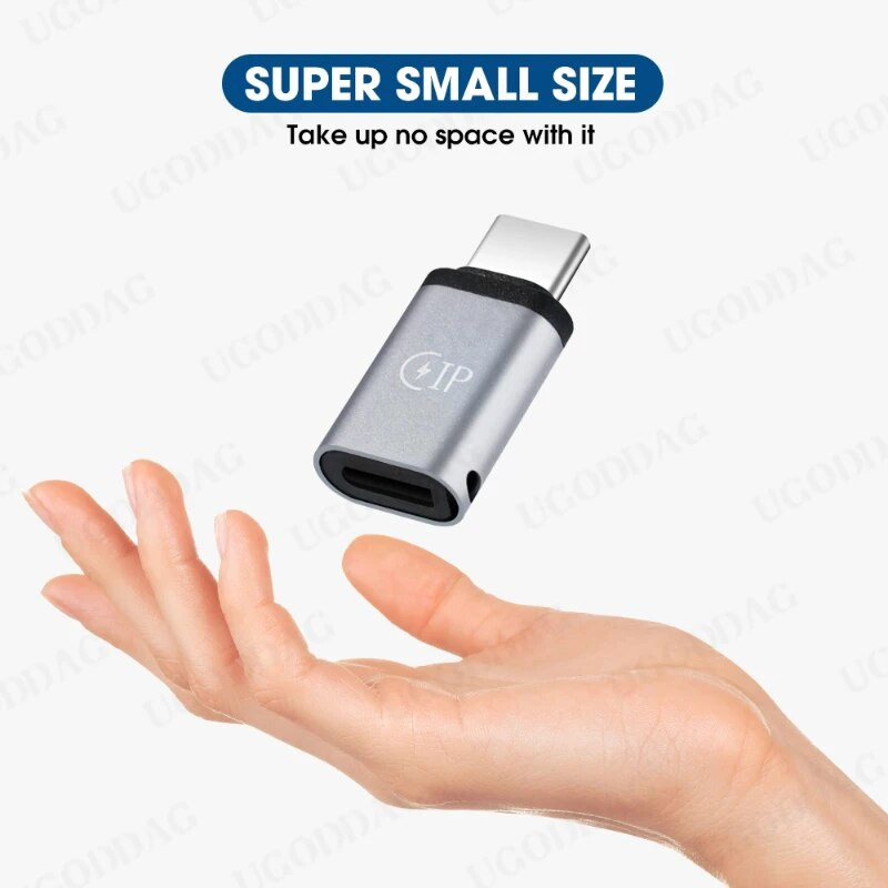 Daudzfunkcionāls Lightning Female–C tipa kabeļa adapteris, kas paredzēts iPhone 14 13 Huawei P30 USB C līdz apgaismojuma savienotāja adapteriem