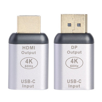 4K USB C към DP/HDMI-съвместим/Mini DP кабел тип C към HDMI Thunderbolt 3 адаптер за MacBook Pro Samsung S20 4K UHD USB-C