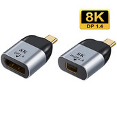 Nku USB C į DisplayPort1.4 8K@60Hz Thunderbolt 3/4 Type-C į DP/miniDP konverteris, suderinamas su Macbook IPad Pro Android telefonu