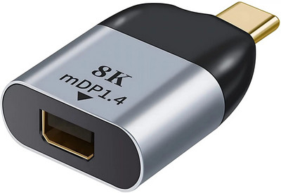 Nku USB C į DisplayPort1.4 8K@60Hz Thunderbolt 3/4 Type-C į DP/miniDP konverteris, suderinamas su Macbook IPad Pro Android telefonu
