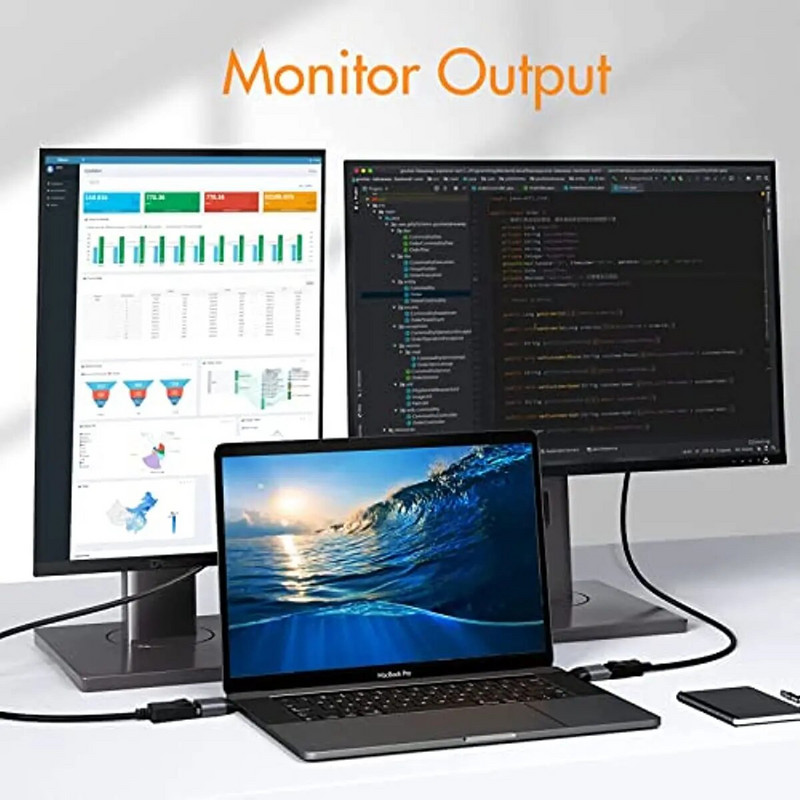 Nku USB C u DisplayPort1.4 8K@60Hz Thunderbolt 3/4 Type-C u DP/miniDP pretvarač kompatibilan s Macbook IPad Pro Android telefonom