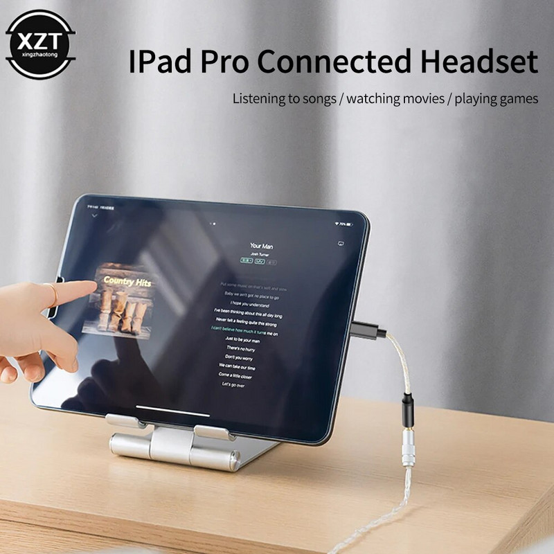 CX31993 USB tipo C DAC tipo C iki 3,5 mm garso adapterio kabelis Skaitmeninis garso keitiklis DAC dekodavimo vieno kristalo vario adapteris