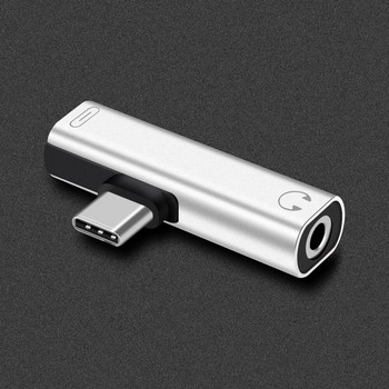 1 PC USB Type C σε 3,5mm Μίνι προσαρμογέας ακουστικών AUX υποδοχή καλωδίου για Samsung S10 S9 για Huawei Mate20 Smartphone