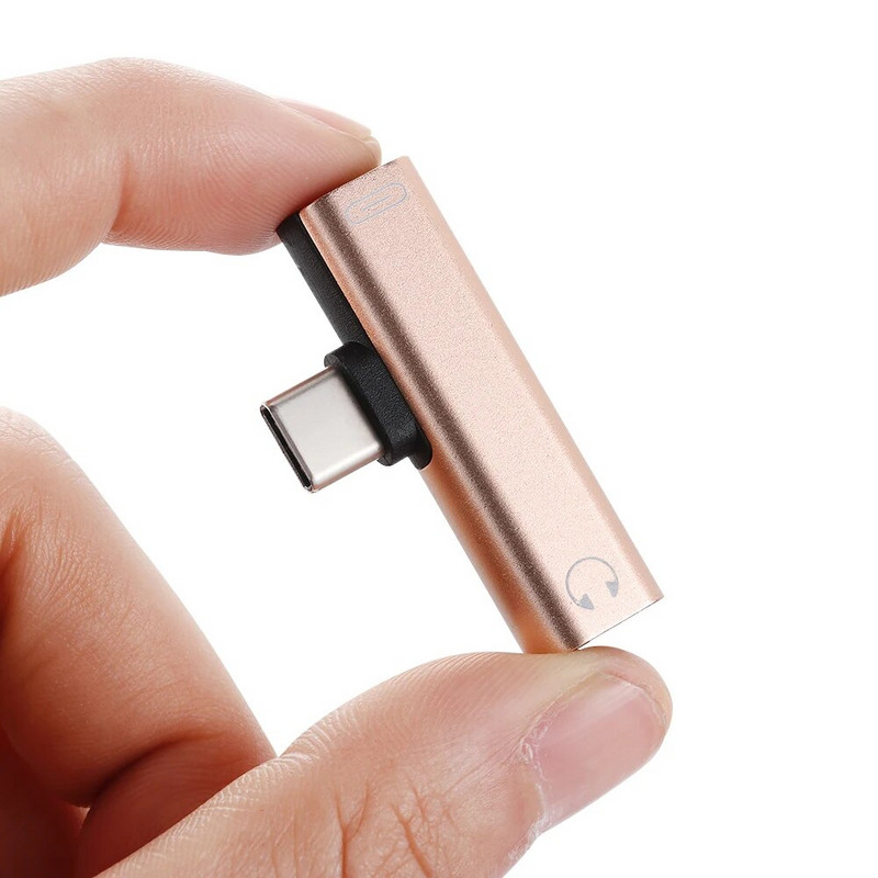 1 PC USB tipo C iki 3,5 mm ausinių lizdo mini adapterio AUX kabelio jungtis, skirta Samsung S10 S9, skirta Huawei Mate20 išmaniajam telefonui