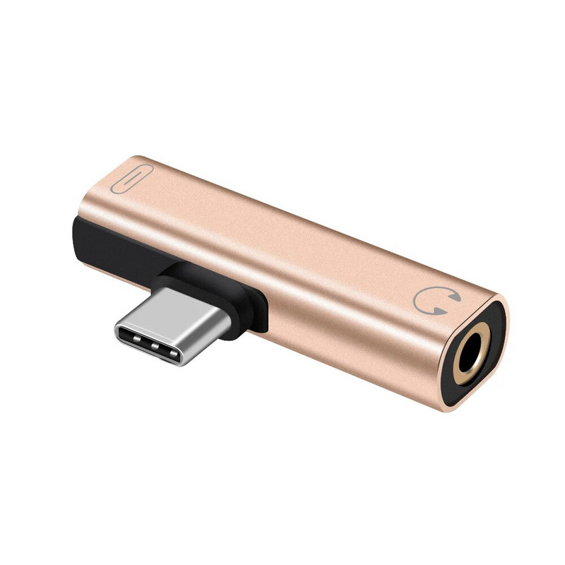 1 PC USB tipo C iki 3,5 mm ausinių lizdo mini adapterio AUX kabelio jungtis, skirta Samsung S10 S9, skirta Huawei Mate20 išmaniajam telefonui