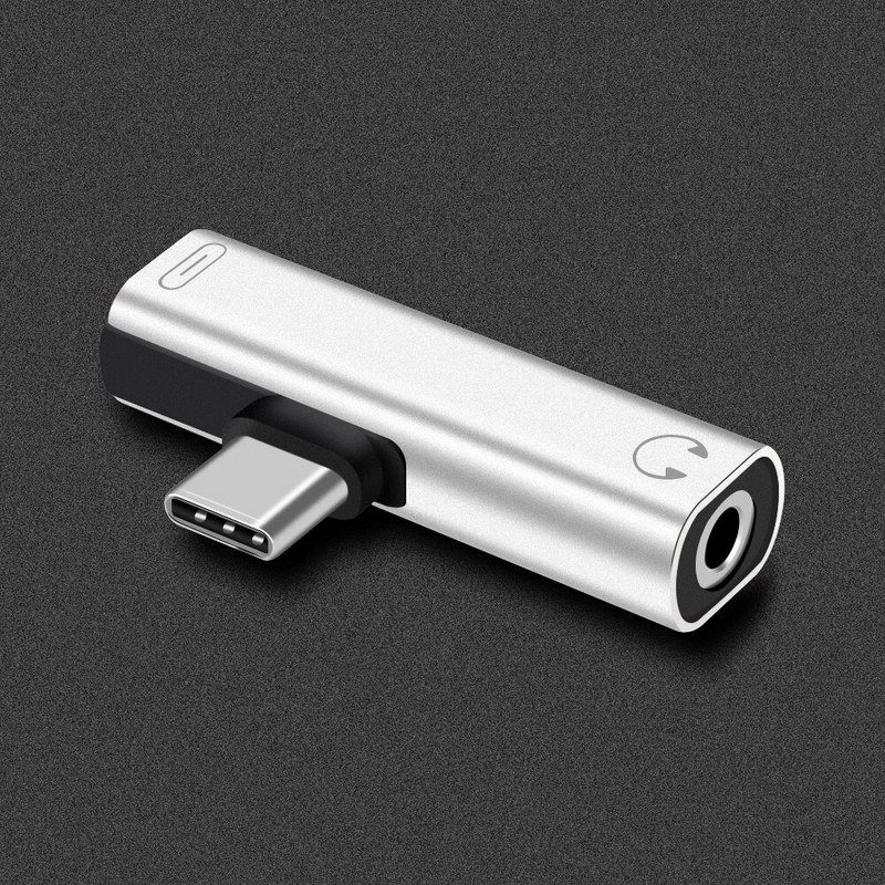1 PC USB tipo C iki 3,5 mm ausinių lizdo mini adapterio AUX kabelio jungtis, skirta Samsung S10 S9, skirta Huawei Mate20 išmaniajam telefonui