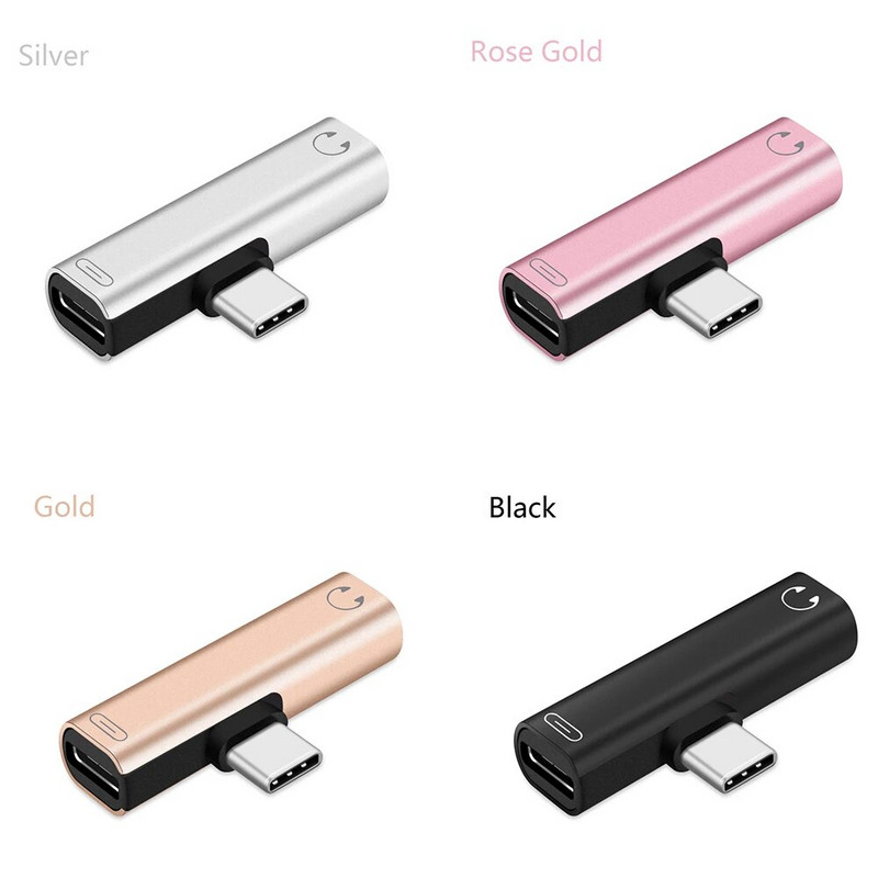 1 PC USB tipo C iki 3,5 mm ausinių lizdo mini adapterio AUX kabelio jungtis, skirta Samsung S10 S9, skirta Huawei Mate20 išmaniajam telefonui