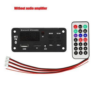 Amplificator 50W Audio Auto USB TF FM Radio Modul Bluetooth 12V MP3 WMA Placă de decodor MP3 Player cu telecomandă 2*25W