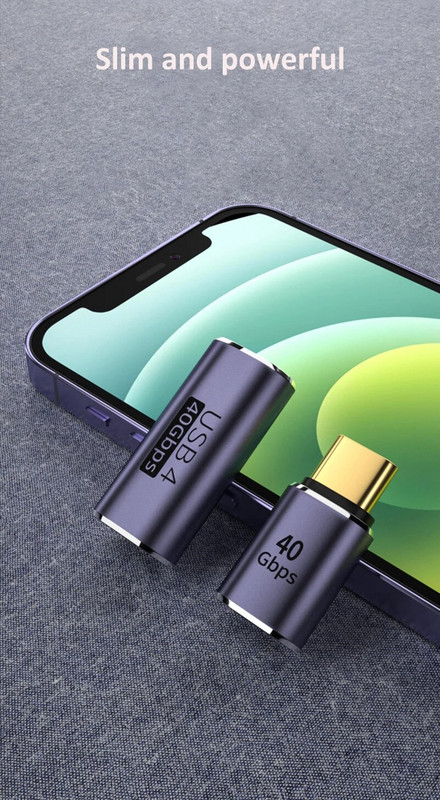 Προσαρμογείς USB C Προσαρμογέας ευθείας γωνίας Τύπου C Θηλυκό σε Τύπο Γ Αρσενικό 40 Gbps Μετατροπέας ταχείας φόρτισης δεδομένων Προσαρμογείς φόρτισης