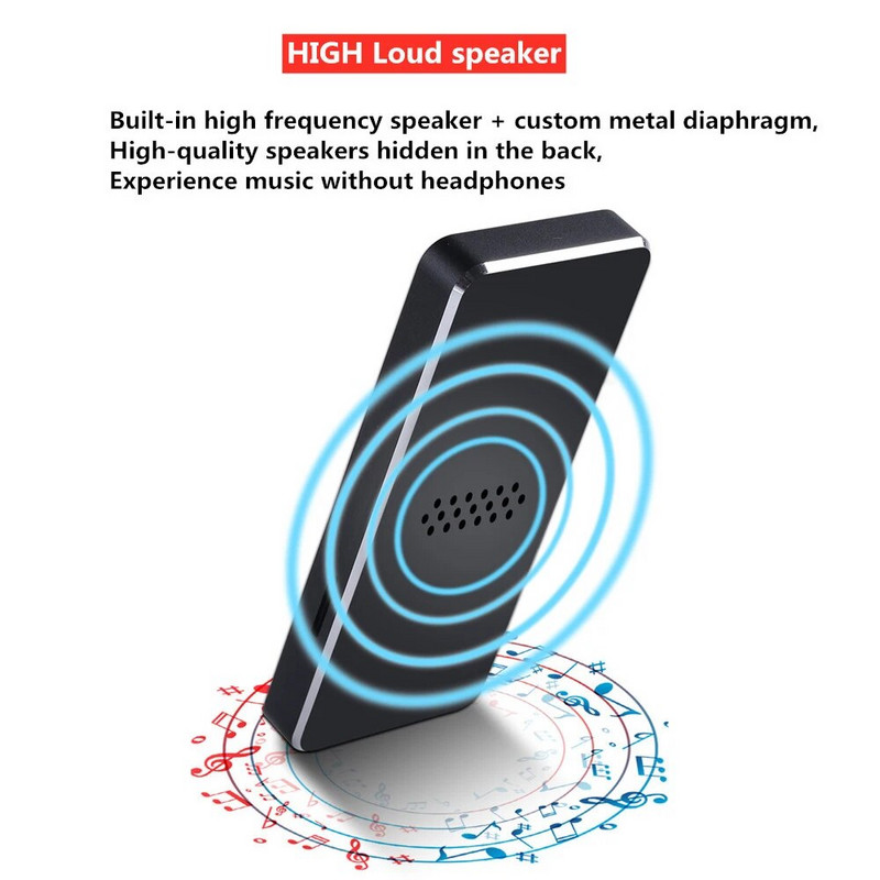 Uus 1.8 metallist MP3 Walkman Bluetooth MP4 muusikapleier koos sisseehitatud 16 GB ühendatava kadudeta muusikapleieri puuteekraaniga