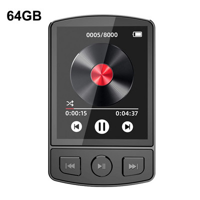MP3 player Glazba MP3 player HiFi zvuk Bluetooth-kompatibilan 5.2 Mini Music Player tipka 1.8 inčni zaslon s FM radiom E-knjiga