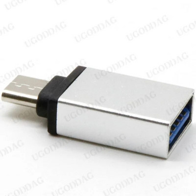 C tipo vyriškas adapteris prie USB 3.0 A moteriškas keitiklis OTG funkcija USB 3.0 balta ir juoda OTG duomenų sinchronizavimo adapteris, skirtas Macbook telefonams