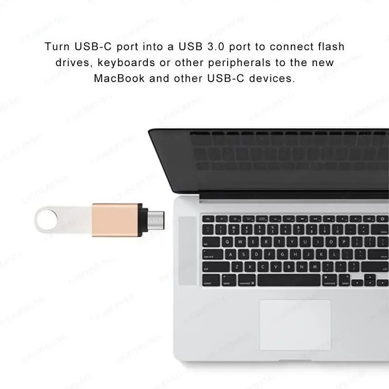 C tipo vyriškas adapteris prie USB 3.0 A moteriškas keitiklis OTG funkcija USB 3.0 balta ir juoda OTG duomenų sinchronizavimo adapteris, skirtas Macbook telefonams