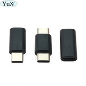 YuXi 1 vnt. USB tipo C adapteris, vyriškas / moteriškas keitiklis, nešiojamasis USB-C įkrovimo duomenų adapteris, C tipo ilgintuvas, skirtas telefono planšetiniam kompiuteriui