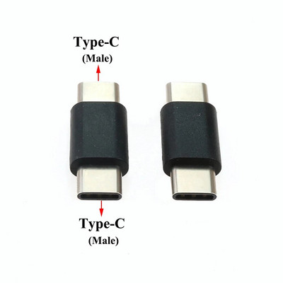YuXi 1 vnt. USB tipo C adapteris, vyriškas / moteriškas keitiklis, nešiojamasis USB-C įkrovimo duomenų adapteris, C tipo ilgintuvas, skirtas telefono planšetiniam kompiuteriui