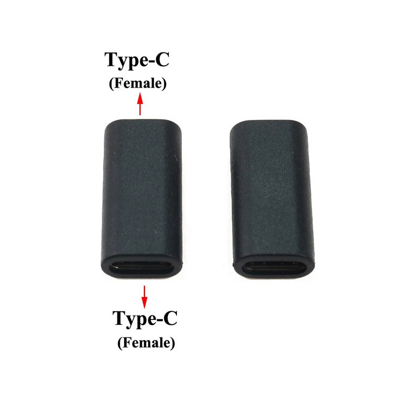 YuXi 1 tk USB-tüüpi C-adapteri isane/emane konverter, kaasaskantav USB-C laadimisandmeadapter, C-tüüpi pikenduskaabel telefoni tahvelarvuti jaoks