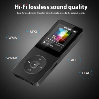 Mini Mp3 player συμβατό με Bluetooth Πολυλειτουργικές συσκευές αναπαραγωγής μουσικής E-book Κάρτα εγγραφής μνήμης 1,8 ιντσών FM Stereo Radio
