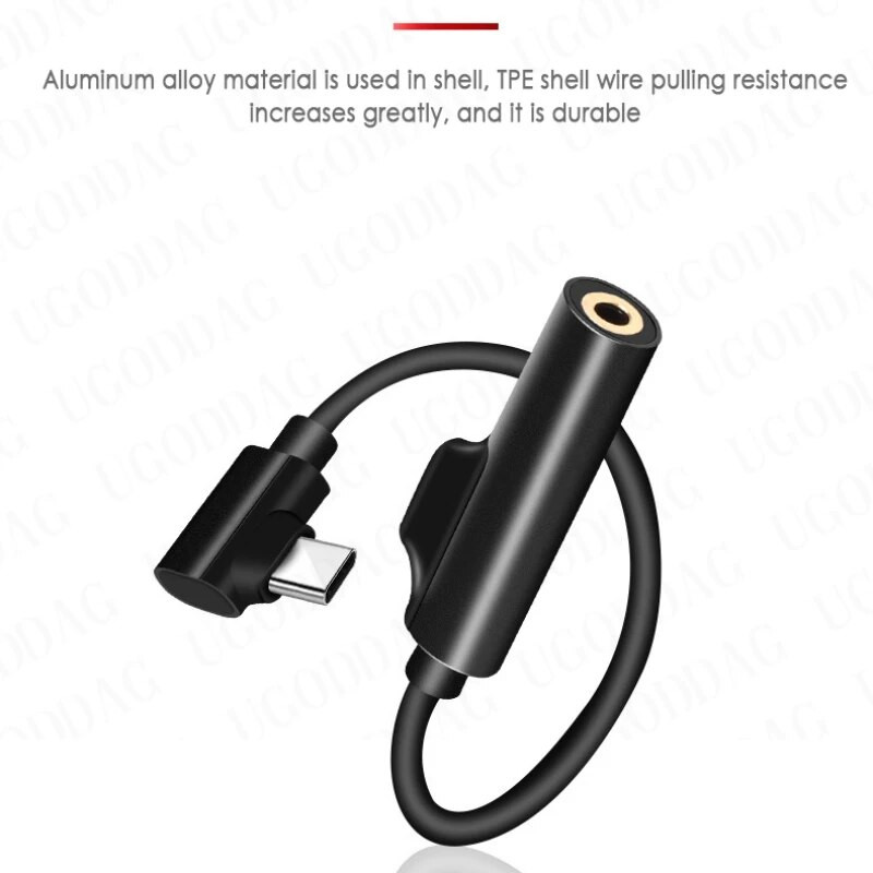 Γρήγορος διαχωριστής ακουστικών 3,5 χιλ. Προσαρμογέας ήχου φόρτισης τύπου C Υποδοχή ακουστικών για Huawei P30 Pro Xiaomi Oneplus 7