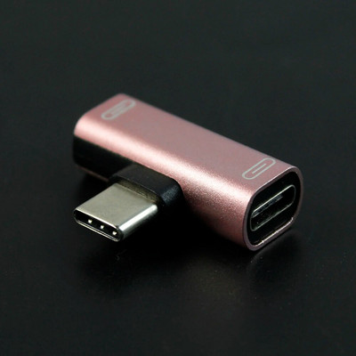 1 vnt. C tipo USB C skirstytuvas, vyriškas ir dvigubas C tipo moteriškas ausinių įkrovimo adapteris, skirtas Huawei Samsung telefono adapteriui