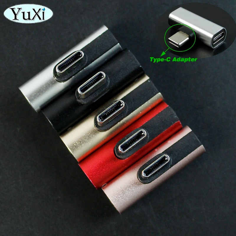 1 db C típusú USB C elosztó, dupla C típusú női fejhallgató töltőadapter konverter Huawei Samsung telefonadapterhez