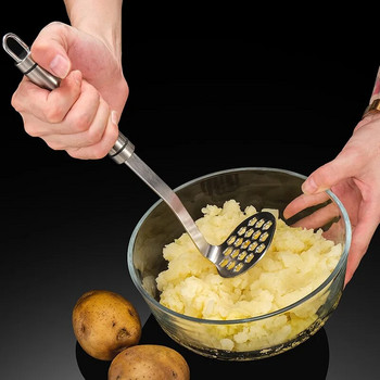 Кухня Преса за картофи от неръждаема стомана Тиква Банан Кал Чесън Храна Преса Машина Многофункционални инструменти за плодове и зеленчуци
