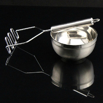 1 τεμ. gadget κουζίνας από ανοξείδωτο χάλυβα, πιεστήριο πατάτας εργαλείο μαγειρέματος πουρέ πατάτας κυματιστή πίεση Αξεσουάρ κουζίνας