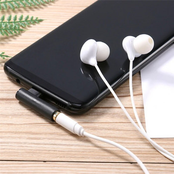USB-C към 3,5 mm жак Слушалки Адаптер за слушалки 90 градуса Type-C мъжки към 3,5 mm женски слушалки AUX Конвертор за аудио кабел Конектор