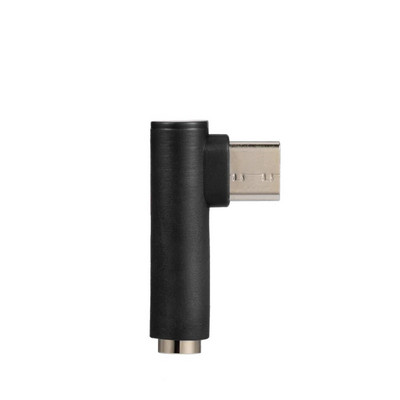 USB-C-3,5 mm-es jack fülhallgató-fejhallgató-adapter 90 fokos C-típusú apa-3,5 mm-es női fejhallgató AUX audiokábel átalakító csatlakozója