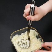 Nerūdijančio plieno bulvių grūstuvės rankinis česnako presai vaisiai, daržovės, rankiniai ryžiai, tyrės, sulčių aparatas, virtuvės priedai