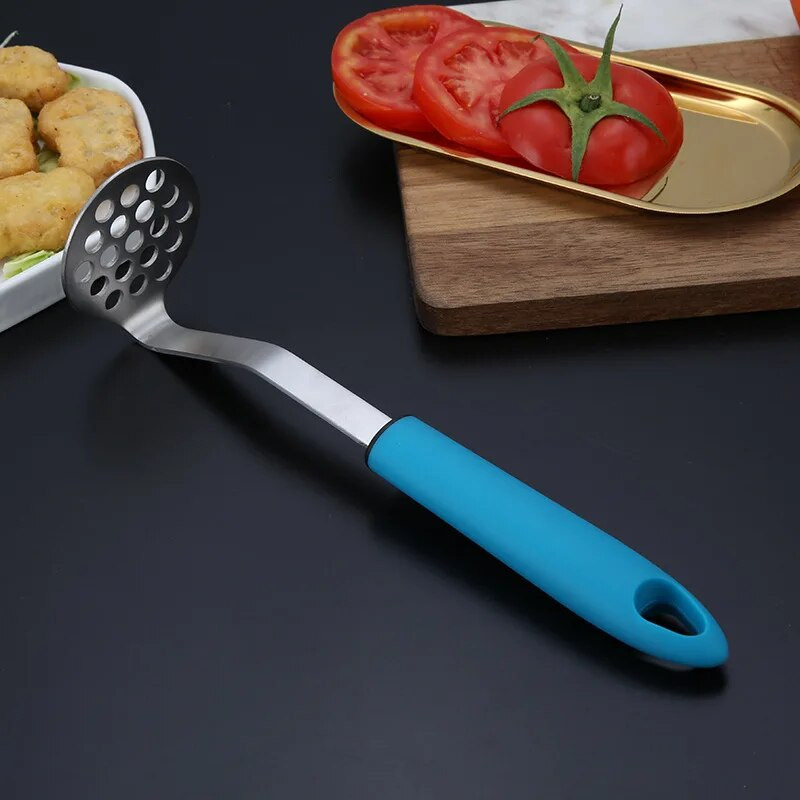 Nerūdijančio plieno bulvių grūstuvės rankinis česnako presai vaisiai, daržovės, rankiniai ryžiai, tyrės, sulčių aparatas, virtuvės priedai