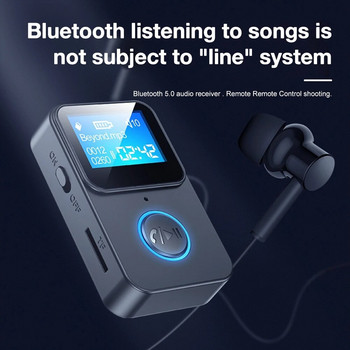 Συμβατό με Bluetooth 5.0 Υποστήριξη Δέκτη ήχου TF Κάρτα MP3 Player χωρίς απώλειες Πομπός FM Τηλεχειριστήριο Φωτογραφία