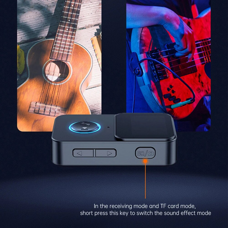 Bluetooth-kompatibilan 5.0 audio prijemnik podrška TF kartica MP3 player FM odašiljač bez gubitaka Daljinski upravljač Fotografija