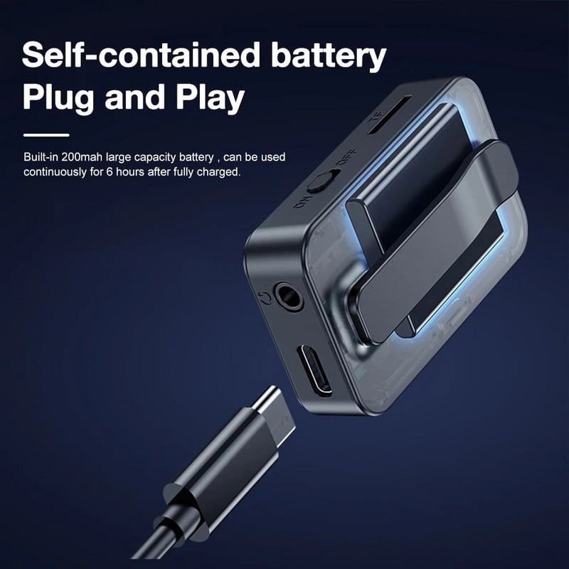 Bluetooth-kompatibilan 5.0 audio prijemnik podrška TF kartica MP3 player FM odašiljač bez gubitaka Daljinski upravljač Fotografija