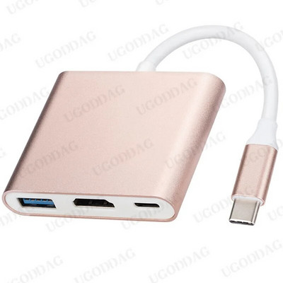 „Thunderbolt 3“ adapteris USB tipo C šakotuvas su HDMI suderinamas 4K palaikymas „Samsung Dex“ režimo USB-C doko keitiklis su PD, skirtas „MacBook Pro“