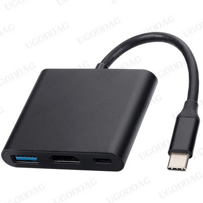 „Thunderbolt 3“ adapteris USB tipo C šakotuvas su HDMI suderinamas 4K palaikymas „Samsung Dex“ režimo USB-C doko keitiklis su PD, skirtas „MacBook Pro“