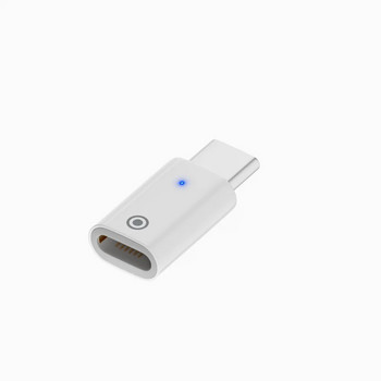 Νέα αναβάθμιση για Apple Pencil Adapter Type-C USB-C Male σε Lightnin Female Converter με μπλε ενδεικτική λυχνία για Ipad