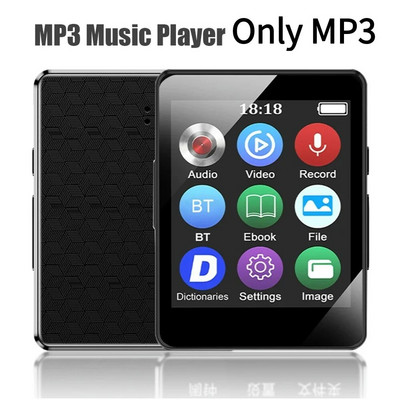 8/16/32/64 GB nešiojamas MP3 grotuvas 1,8 colio ekranas, suderinamas su „Bluetooth“ 5.0 mini MP4 vaizdo įrašų atkūrimo sportinis MP3 grotuvas Dovana vaikams