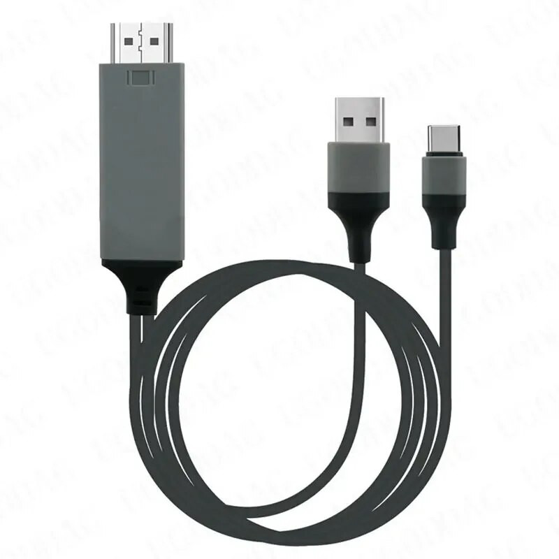 2M C típusú kábel Android telefon-tévé adapter USB C HDMI-kompatibilis videocsatlakozás Dell ASUS Samsung S21 S8 S9 S10 Plus készülékhez Huaweihez