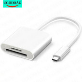 USB-C į SD kortelių skaitytuvą USB tipo C į SD TF kortelių skaitytuvo adapteris, suderinamas su Galaxy S10/9 Mate20 Daugiau USB C įrenginių