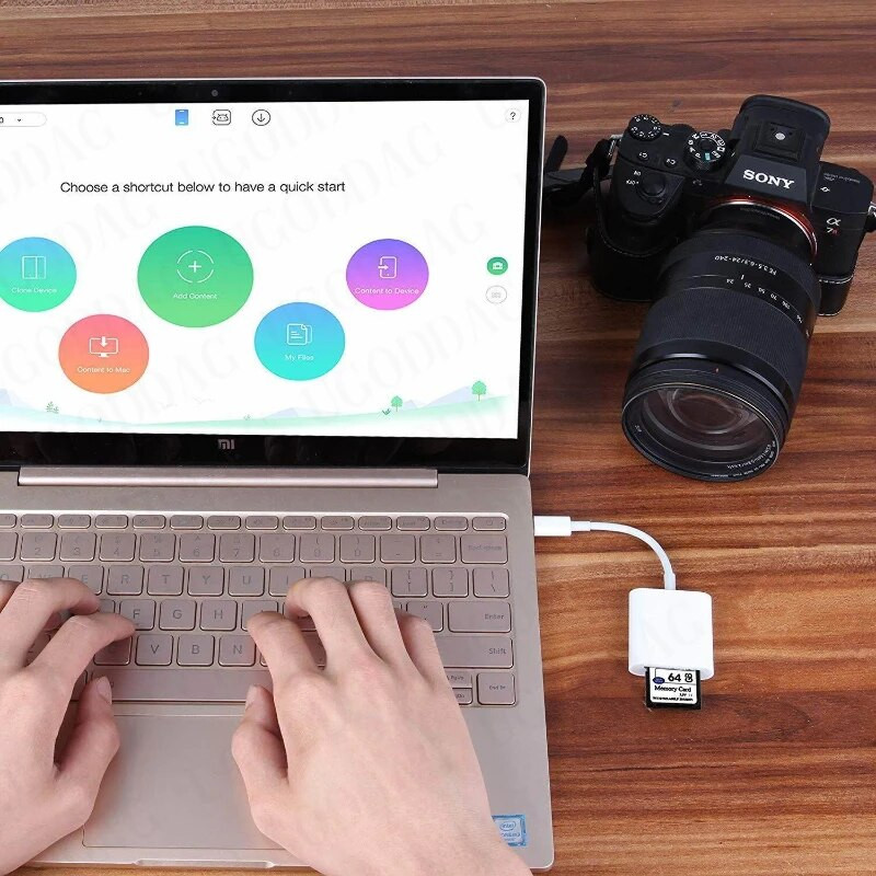 Cititor de carduri USB-C la SD Adaptor pentru cititor de carduri USB de tip C la SD TF compatibil cu Galaxy S10/9 Mate20 Mai multe dispozitive USB C