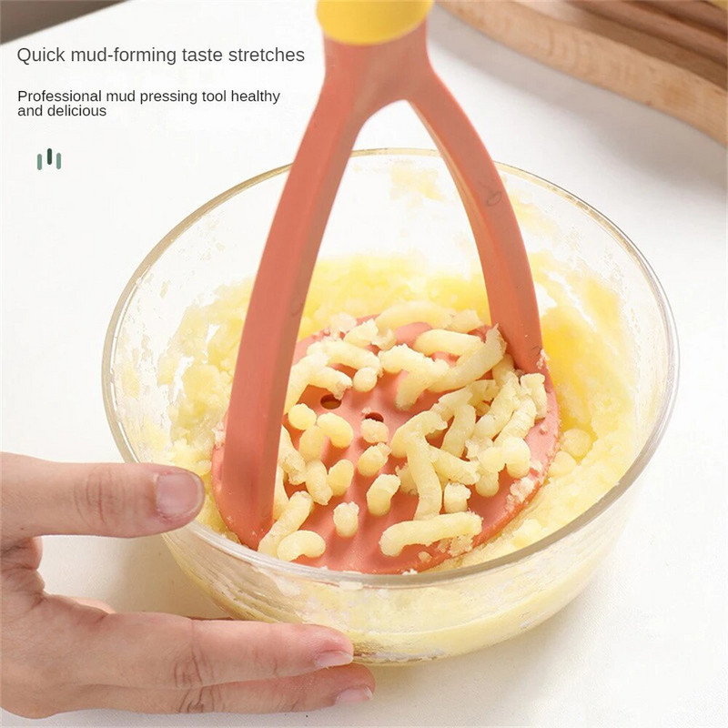 Gnječilica za krumpir od nehrđajućeg čelika Drobilica krumpira Rezač valovitog oblika Kuhinjski dodaci Kuhinjski pribor Alati za kuhanje Pire krumpir