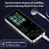 1,8 colio metalinis MP3 MP4 muzikos Walkman grotuvas Bluetooth FM radijas Žadintuvas Žingsniamatis E-knygos garsiakalbis Garso jutiklinis valdymas HIFI Nauja