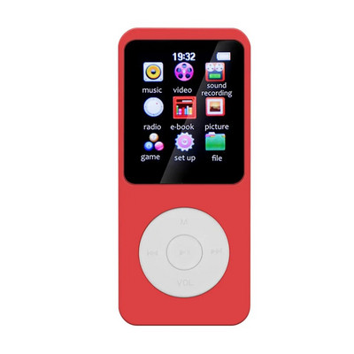 1,8 colio metalinis MP3 MP4 muzikos Walkman grotuvas Bluetooth FM radijas Žadintuvas Žingsniamatis E-knygos garsiakalbis Garso jutiklinis valdymas HIFI Nauja
